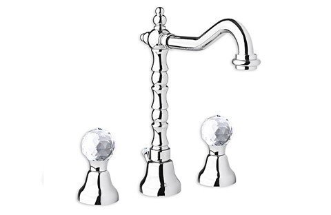 Giulini Giovanni Bateria umywalkowa  Odessa 3-otworowa z korkiem automatycznym bronzo  3906/BR