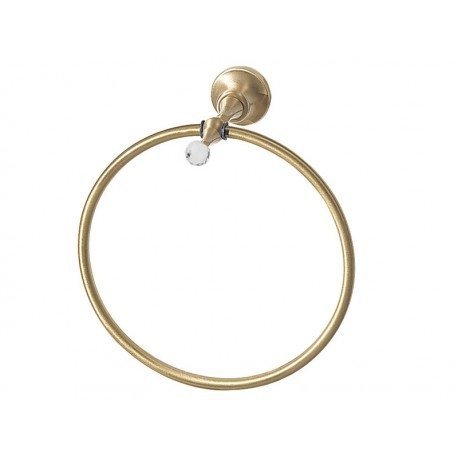  Giulini Giovanni Ibisco Crystal wieszak na ręczniki ring bronzo RG1118/S/BR