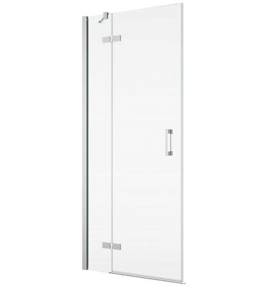 Ronal Sanswiss wejście narożne dwuczęściowe 75x200 cm, szkło pas satynowy poziomy, profile chrom PUE2PG0751051