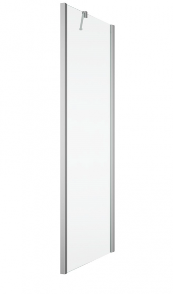 Ronal ścianka boczna na wymiar 30-120x0-200 cm, szkło przezroczyste, profile srebrny połysk SOLT2SM15007