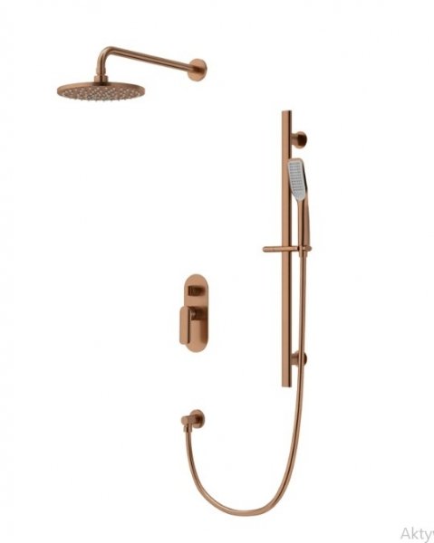 Vedo Aletta Rosso Kompletny system natryskowy podtynkowy IV miedź szczotkowana VBA5224/30/SM