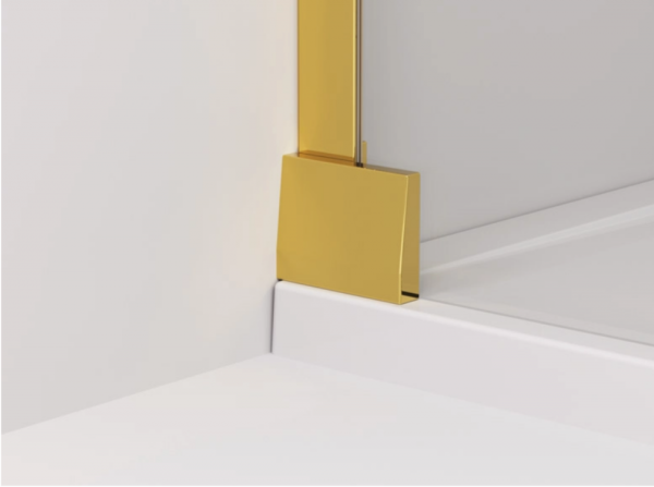 Ronal Sanswiss drzwi wahadłowe jednoczęściowe 0-100x0-200 cm, szkło przezroczyste, profile GOLD LINE CA1DSM11207