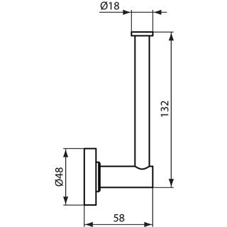 Ideal Standard Iom uchwyt na papier czarny mat A9132XG