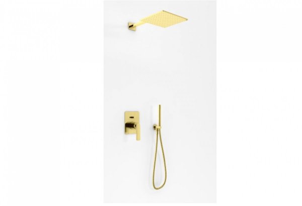 Kohlman Experience Brushed Gold zestaw prysznicowy podtynkowy złoto szczotkowane QW210EGDBQ25