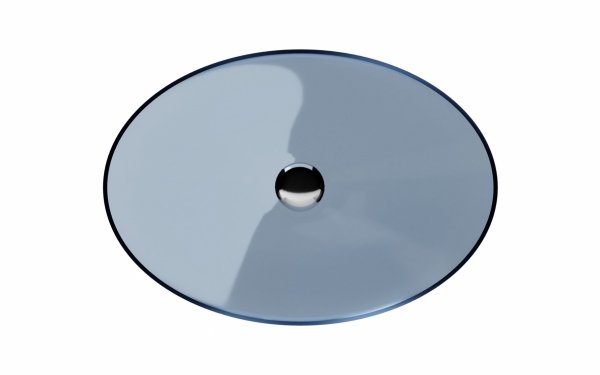Besco Anya Blue Wave umywalka nablatowa + maskownica biała UMA50BWW