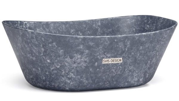S.V.I.S. Design UMYWALKA 50 CM LIBRA BASIC - FINGER PAINTING NIEBIESKO-SZARY, LAKIER MATOWY