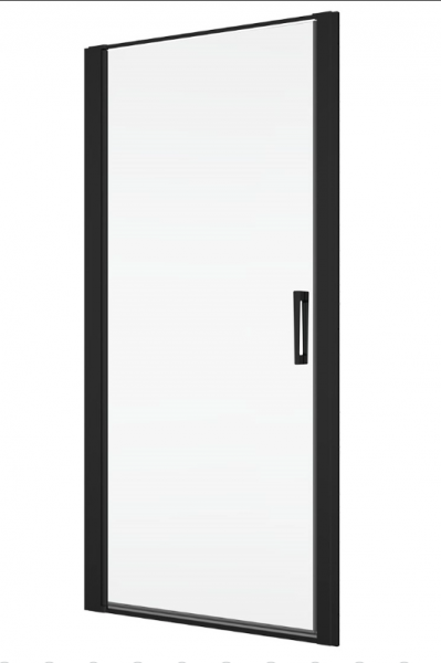 Ronal drzwi wahadłowe jednoczęściowe 100x200 cm, szkło przezroczyste, profile BLACK LINE czarny mat D22T11000607