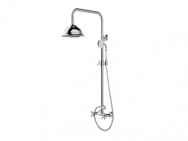 Besco Retro zestaw prysznicowy natynkowy chrom BP-R-CH
