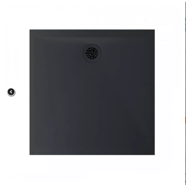 Ronal Air brodzik kwadratowy 100x100 cm konglomeratowy antracyt W37Q10017