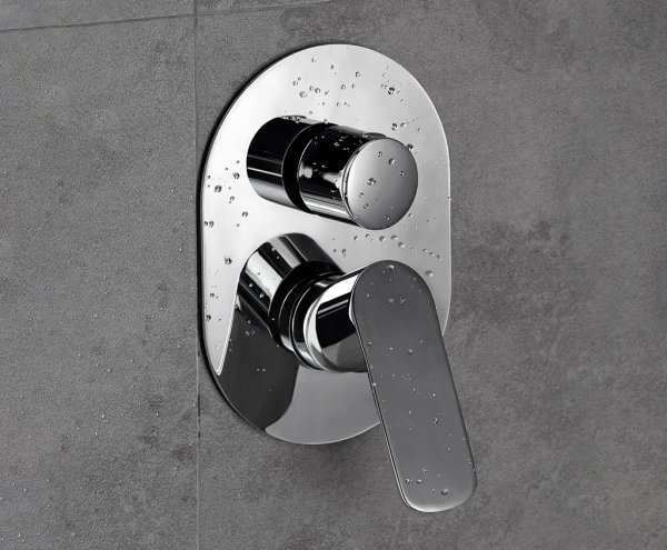 AQG Bateria prysznicowa podtynkowa 2-drożna Vent-i2 Chrom 01VE2351CR