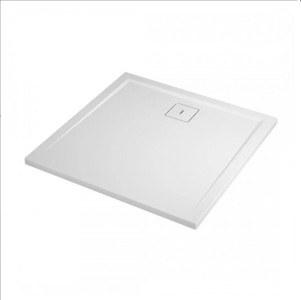Ronal Sanswiss Livada brodzik kwadratowy 80x80 cm konglomeratowy biały W20Q08004