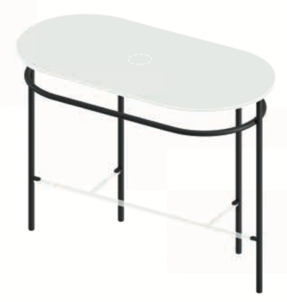 Tres back Artceram ACA06805 stelaż FLAIR 4.0 / BIANCO MATT