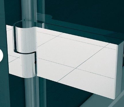 Ronal SanSwiss Pur PUR1 Drzwi jednoczęściowe wymiar specjalny profil chrom szkło Pas satynowy poziomy PUR1DSM11051
