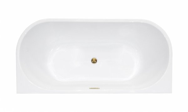 Besco Vica New wanna wolnostojąca 160 + klik-klak gun metal z przelewem slim WAS160VNGR