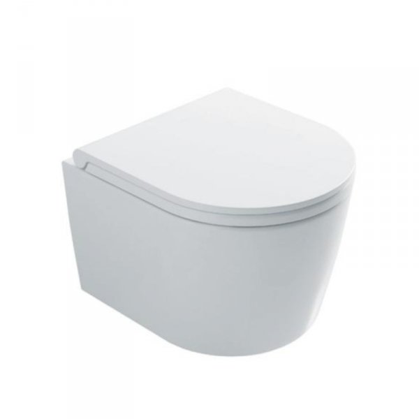 Globo Forty3 Toaleta WC podwieszana 43x36 cm Senzabrida bez kołnierza biała FOS06.BI