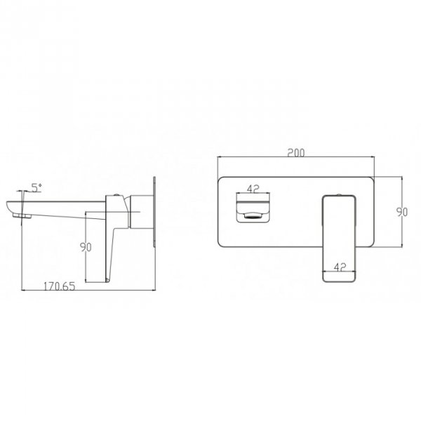 Omnires Parma bateria umywalkowa podtynkowa PM7415CR  