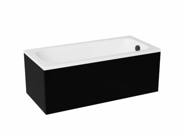 Besco Continea Black obudowa do wanny czarny mat OAC150PKC