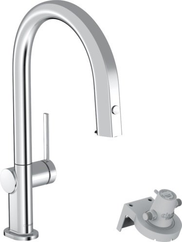 Hansgrohe Aqittura M91 Bateria kuchenna z wyciąganą wylewką z filtrem chrom 76803000