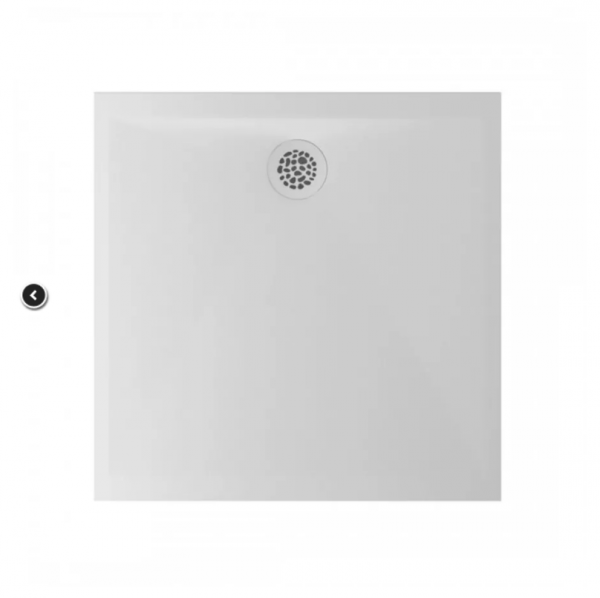 Ronal Air brodzik kwadratowy 100x100 cm konglomeratowy biały mat W37Q10009