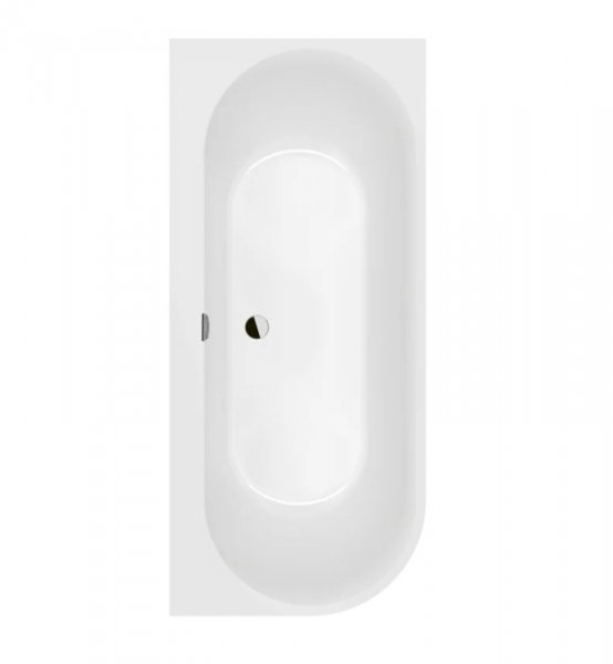 Villeroy &amp; Boch Oberon 2.1 Wanna narożna 180x80 cm prawa biały połysk UBQ180OBN9CR00VD01