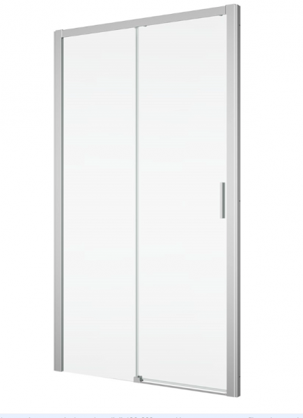 Ronal drzwi jednoczęściowe lewe ze ścianką stałą w linii 140x200 cm, szkło Durlux 200, profile srebrny mat TLS2G1400122