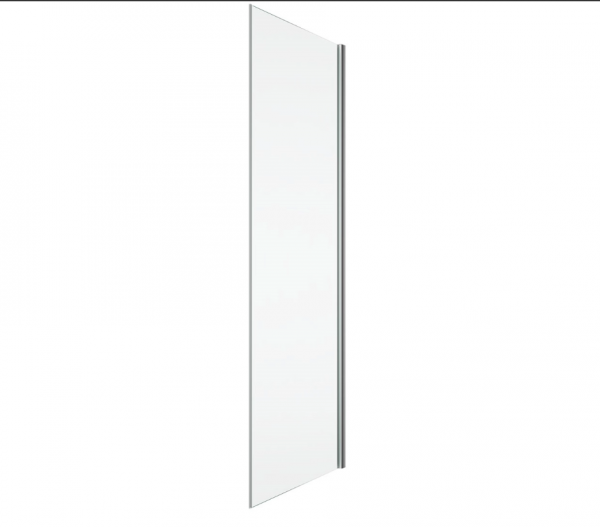 Ronal Sanswiss ścianka boczna 90° lub w linii 80x200 cm, szkło satyna, profile chrom PUDT2P0801049