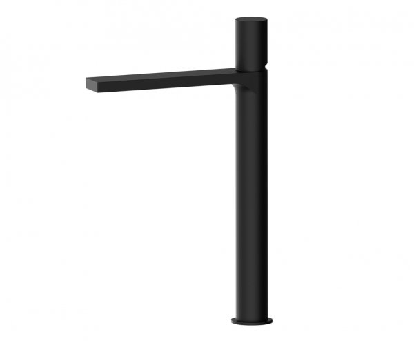 AQG Bateria umywalkowa XL Tube Czarny z aeratorem redukującym przepływ 01TUB138NG