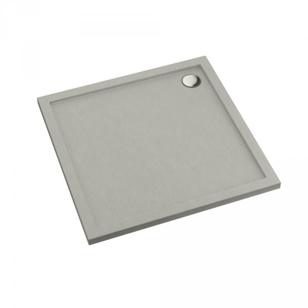 Schedline Brodzik akrylowy Sharper Cement Stone 90x90x4,5 cm, kwadratowy, Gwarancja 7 lat 3S.S1K-9090/CT/ST