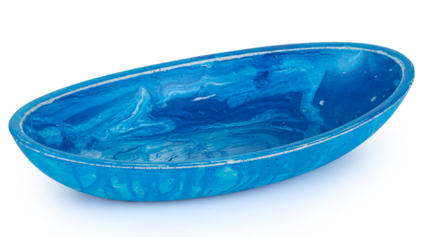  S.V.I.S. Design MISKA 19 CM ORION BASIC - ABSTRACT NIEBIESKI, LAKIER MATOWY