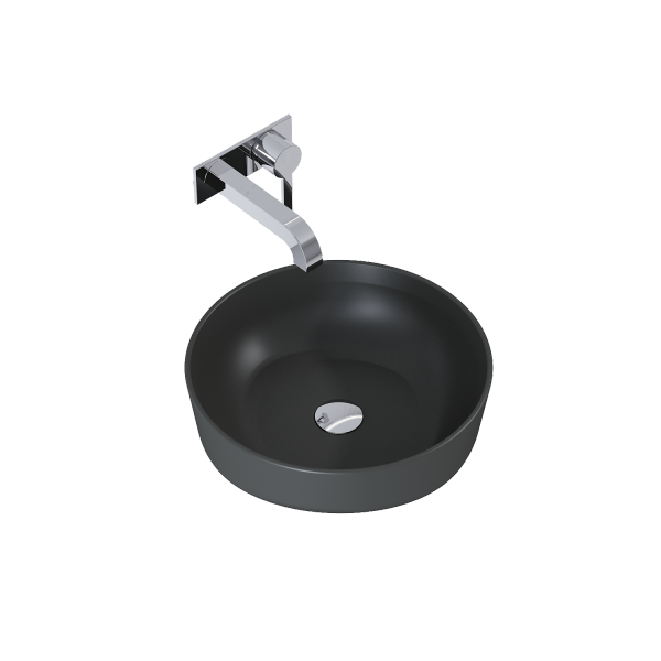 Elita UMYWALKA LORCA 42x42 BLAT, CERAM ANTHRACITE MATT 145007
