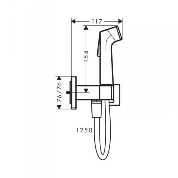 Hansgrohe Bateria Bidette czarny chrom szczotkowany 29233340 WYSYŁKA 24H