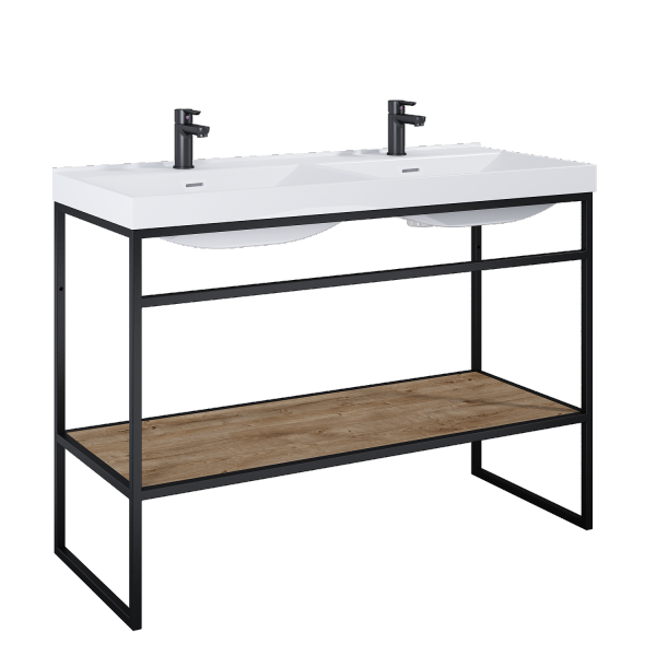 Elita SZAFKA INDUS 120 PÓŁKA DĄB CANELA/BLACK MATT 168402