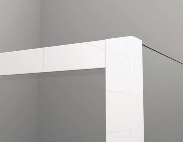 Ronal ścianka boczna 75x200 cm, szkło przezroczyste, profile biały TOPF20750407