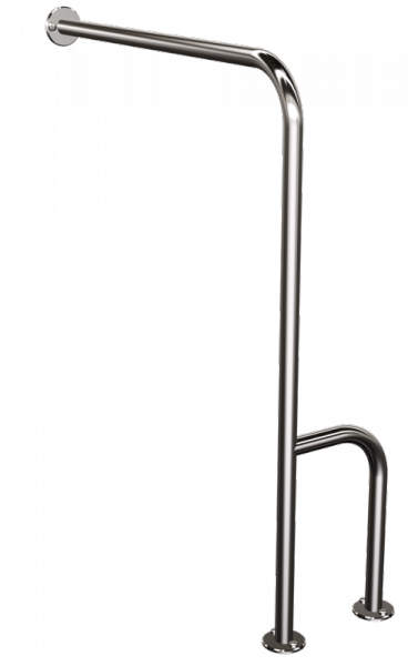 Andex Bez Barier uchwyt podłogowy prawy 814/P/CC stal nierdzewna polerowana