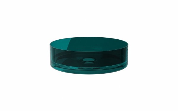 Besco Enya Blue Wave umywalka nablatowa + maskownica biała UME36BWW