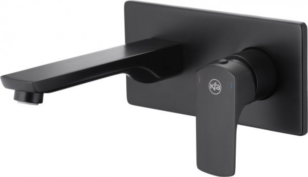 KFA Mokait Black bateria umywalkowa podtynkowa czarna 553981081/24H