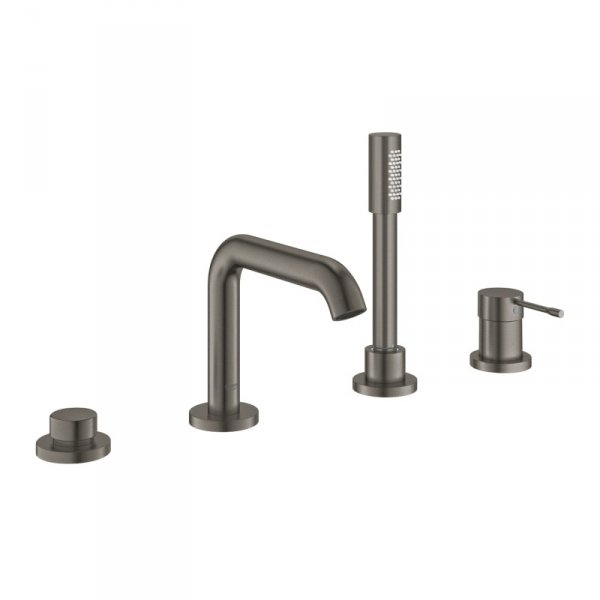 Grohe Essence Bateria nawannowa 4 otworowa brushed hard graphite 25251AL1