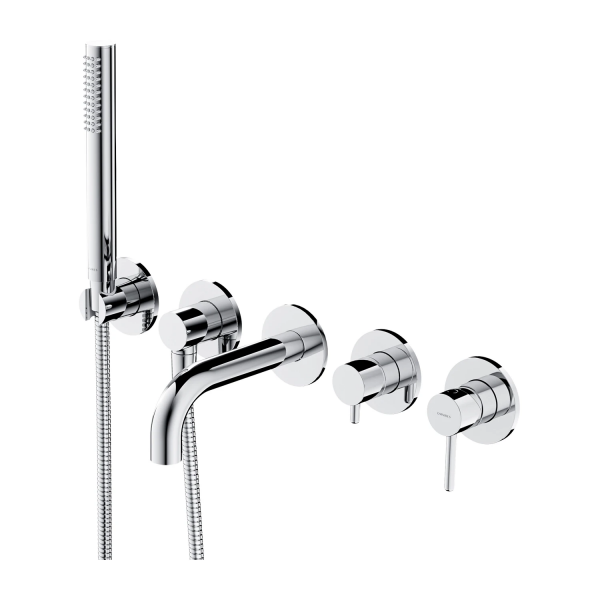 Omnires Y bateria wannowa 5-otworowa chrom krótka wylewka Y1237/1SCR WYSYŁKA 24H