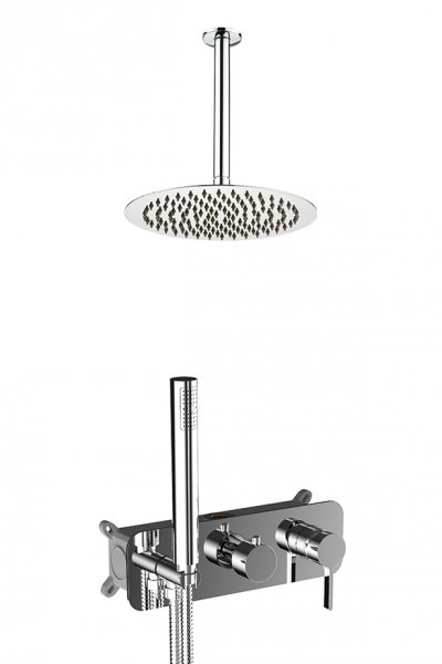 AQG Zestaw prysznicowy podtynkowy poziomy Urban Flow ER235 Chrom 19URFER23502