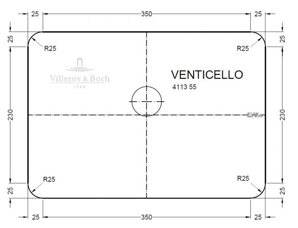 Villeroy &amp; Boch Venticello Umywalka nablatowa 55x36 cm z powłoką CeramicPlus, biała Weiss Alpin 411355R1