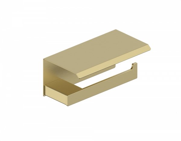 KFA uchwyt na papier toaletowy z półką BRUSHED LIGHT GOLD 86403839