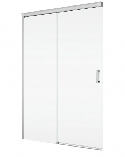 Ronal Sanswiss drzwi rozsuwane dwuczęściowe prawe 140,1-200x0-200 cm, szkło przezroczyste, profile Srebrny połysk CAS2DSM25007