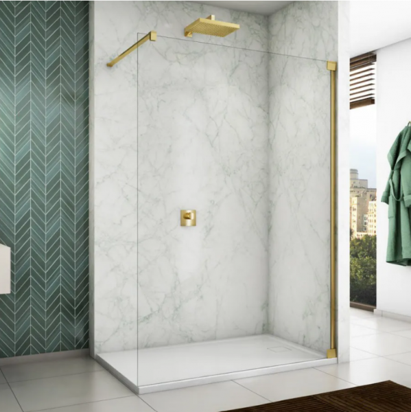 Ronal Sanswiss Cadura ścianka wolnostojąca Walk-in 100 cm złota CAT41001207