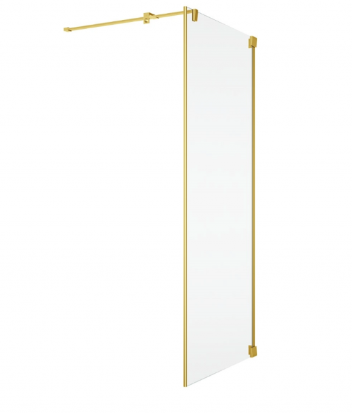 Ronal Sanswiss ścianka boczna 30-90x0-200 cm, szkło przezroczyste, profile GOLD LINE złoty CAT3SM11207