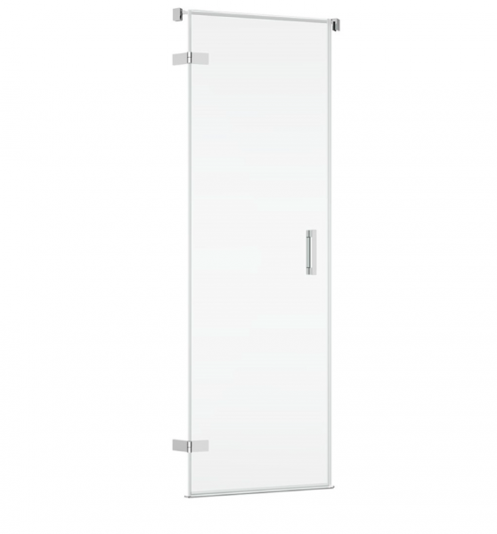 Ronal Sanswiss drzwi jednoczęściowe do kabiny pięciokątnej 45-100x0-200 cm, szkło satyna, profile chrom PUR51GSM21049