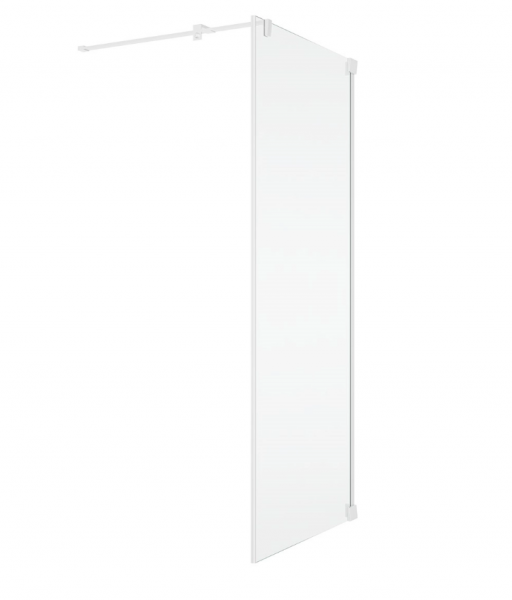 Ronal Sanswiss ścianka boczna 70x200 cm, szkło przezroczyste, profile WHITE LINE biały mat CAT50700907