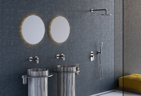 Vedo Aletta Argento Kompletny system natryskowy podtynkowy III nikiel szczotkowany VBA5223/25/SN