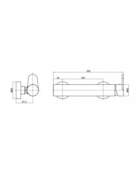 Lavita Bateria prysznicowa Cetus Chrome 5900378346180