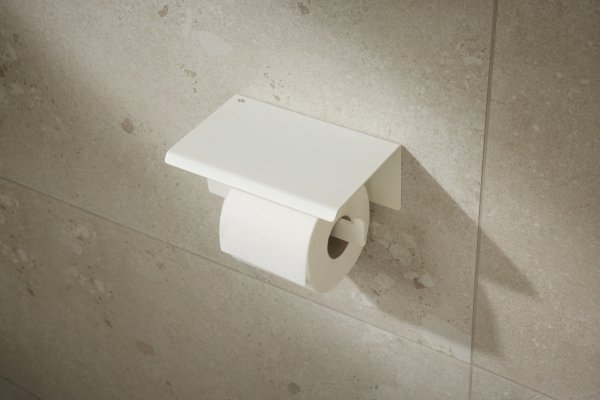 KFA Uchwyt na papier toaletowy z półką WHITE 86403844