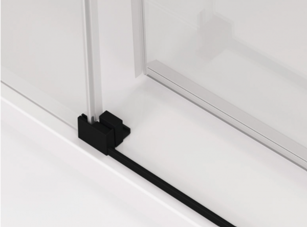 Ronal Sanswiss Cadura drzwi prysznicowe 130 cm lewe czarny mat CAS2G1300607